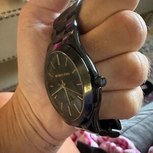 Michael kors black and gold